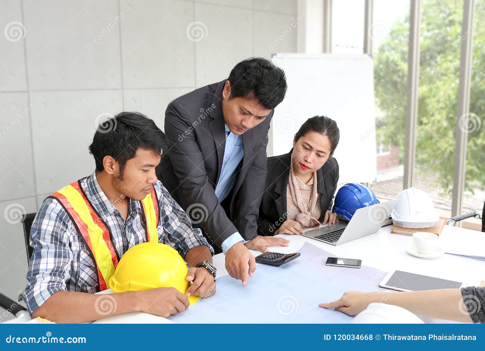 Engineers in a meeting